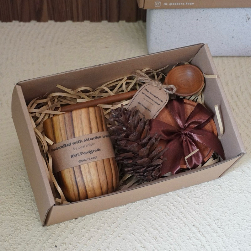 Tea Set Hampers | Wedding Gift | Gelas Jati