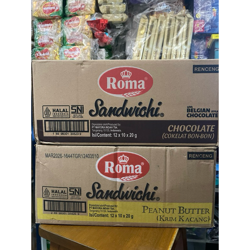 

ROMA SANDWICH SACHET 20GR DUS ( 120 PCS )