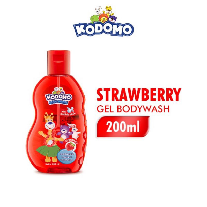 Kodomo sabun mandi Cherry shampoo 200ml / Kodomo body wash Strawberry