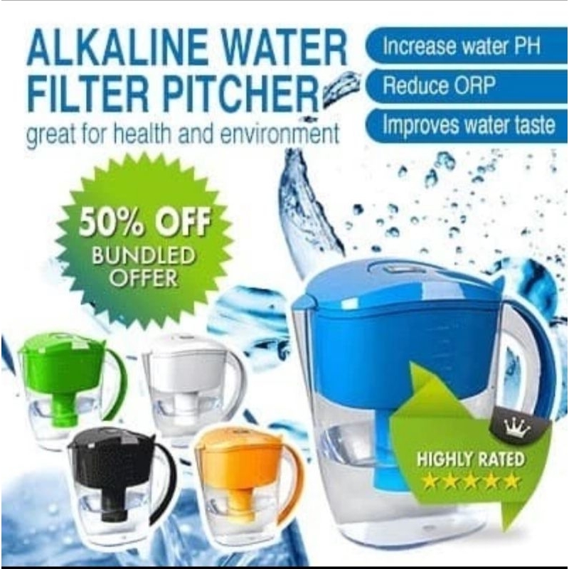 pitcher alkaline teko air filter alkaline