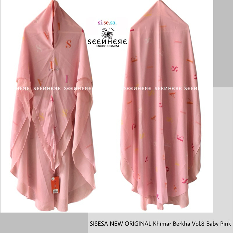 [SEENHERE] SISESA NEW ORIGINAL Khimar Berkha Vol.8 Baby Pink