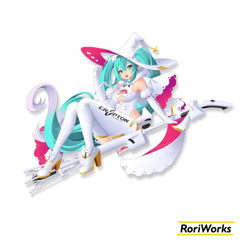 Stiker Kiss cut - Racing Miku 2024 | Vocaloid