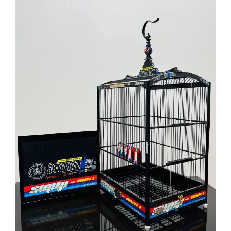 SANGKAR KOTAK BNR-SMMI CARBON FIBER//AKSESORIS