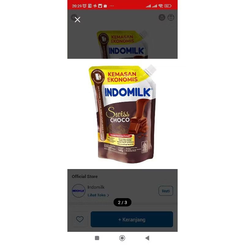 

Indomilk choco swiss