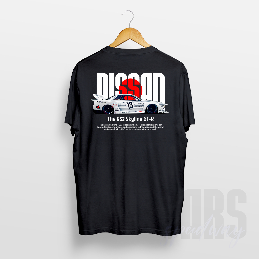 T-shirt Nissan Skyline R32 / Skyline R34 / GTR 35 / Silvia S15 Liberty Walk / Kaos Baju JDM LBWK / K