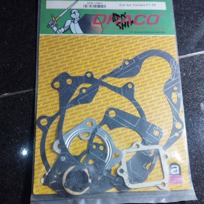 original draco Paking full set Yamaha fullset komplit blok block head top kopling knalpot oil oli si