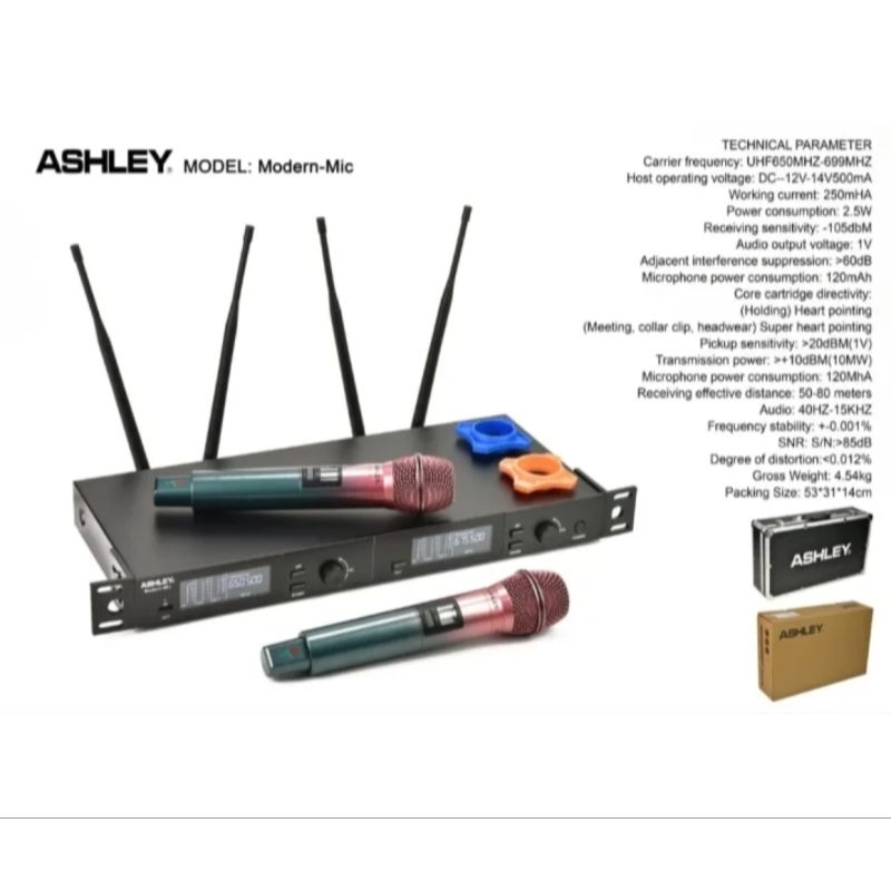 ASHLEY MODERN-MIC | Microphone wireless | Microphone wireless digital |