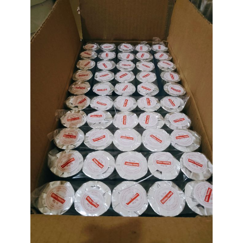 

Ay00! kertas thermal Edc murah 58x40 paket 10 roll