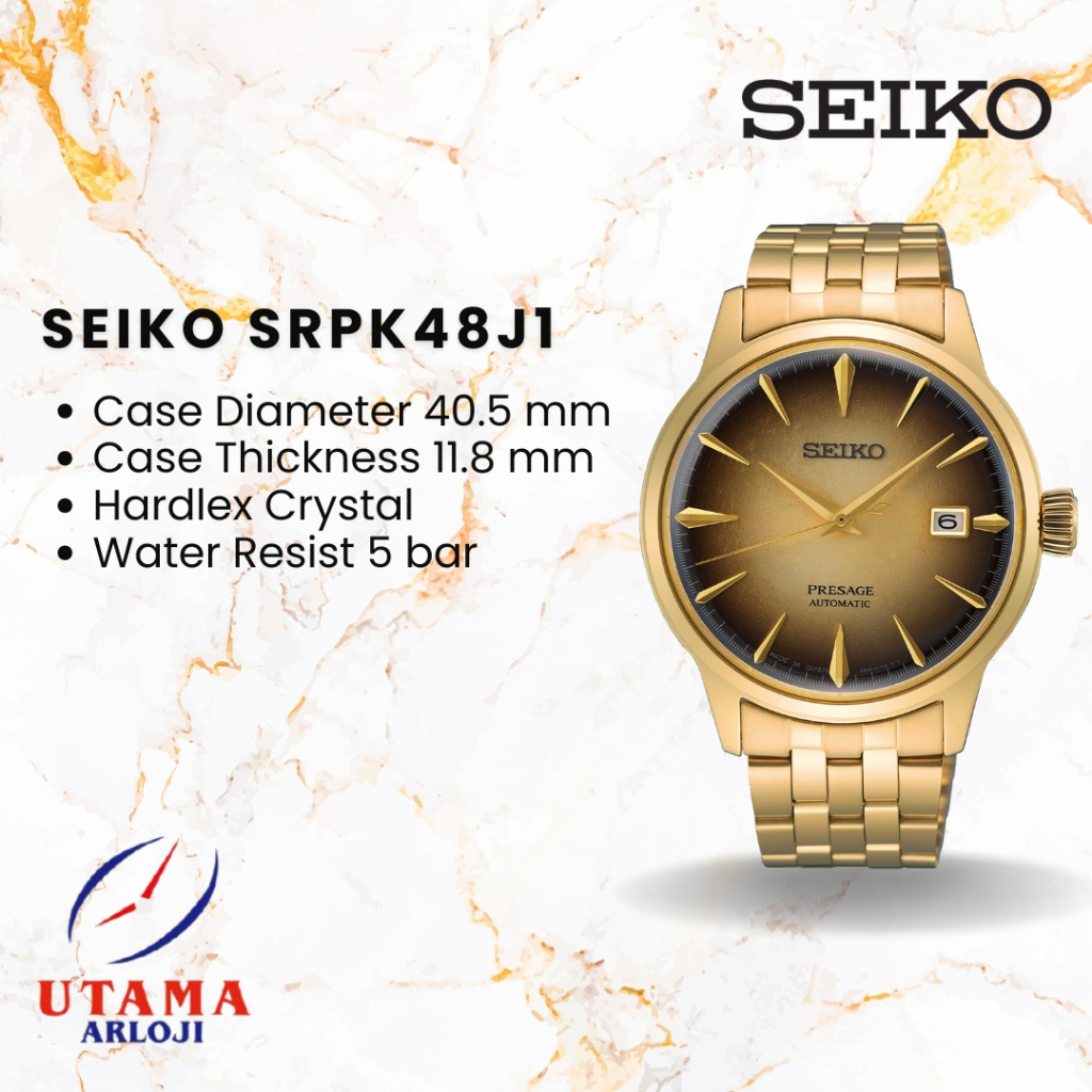 Jam Tangan Automatic Pria Seiko Presage Cocktail SRPK48