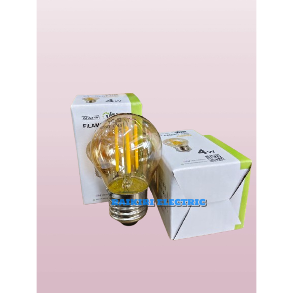 Lampu Filamen LED 4 Watt G45 Lampu/Bohlam/Bulb Cafe Lampu LED Filament VDR 4 Watt G45 Warna Kuning