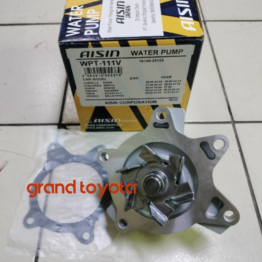 Water Pump Vios 1NZ/2NZ Aisin | Water Pump Yaris 1NZ/2NZ Aisin