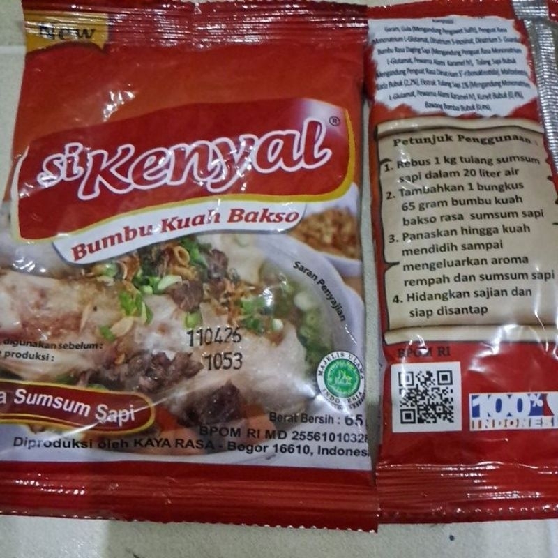

Bumbi Kuah bakso Si kenyal 65gr