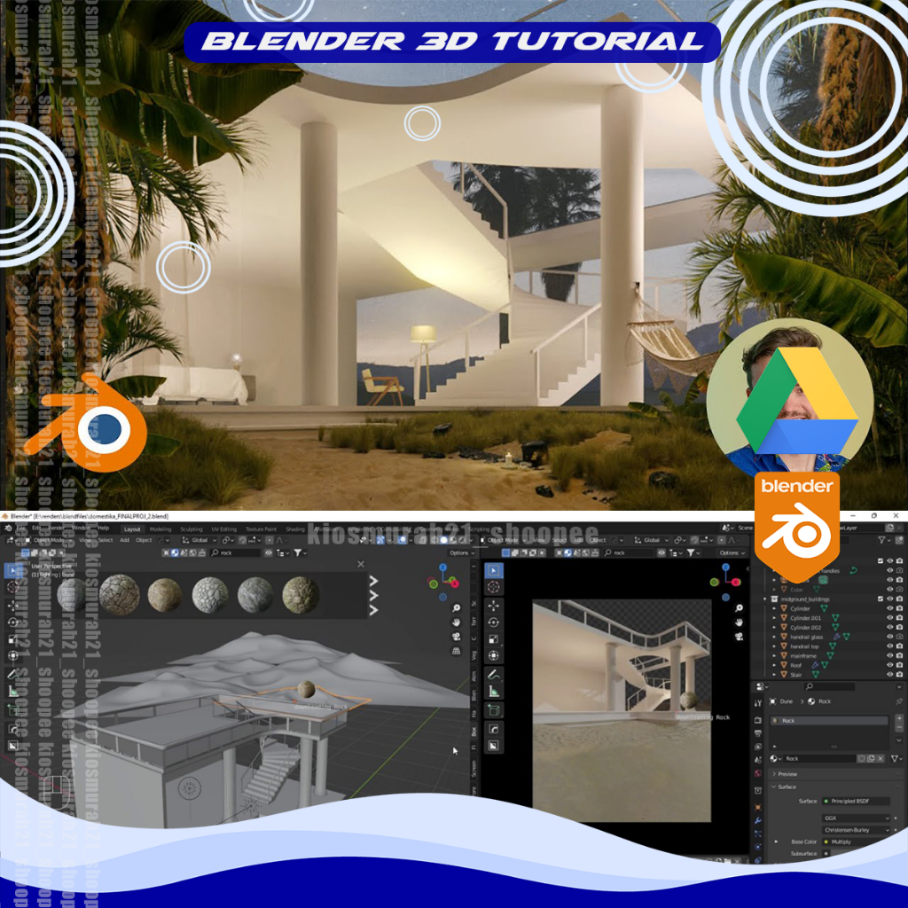 Blender 3D Tutorial Rendering Photorealistic 3D Scenes in Blender