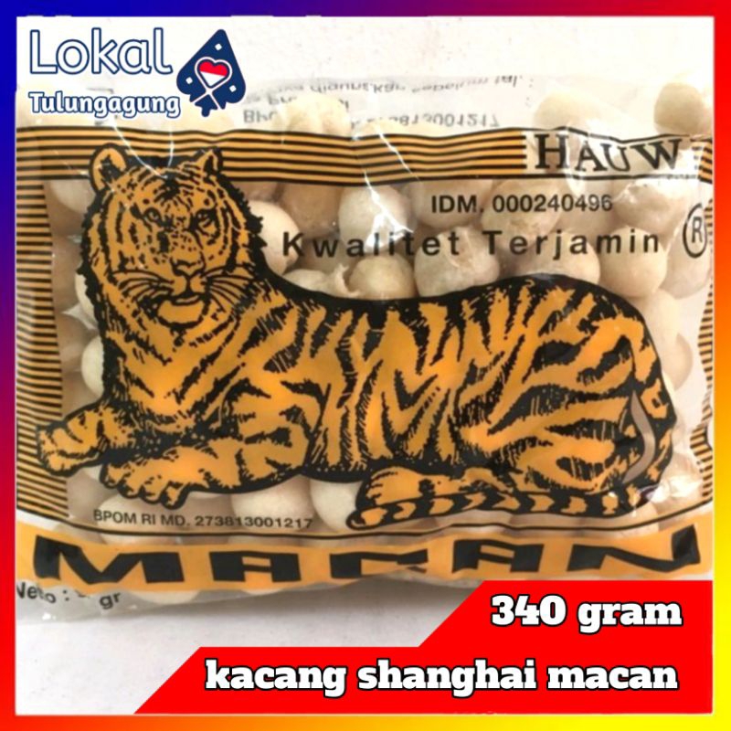 

Kacang Atom Shanghai Suling Mas Cap MACAN 340 gram