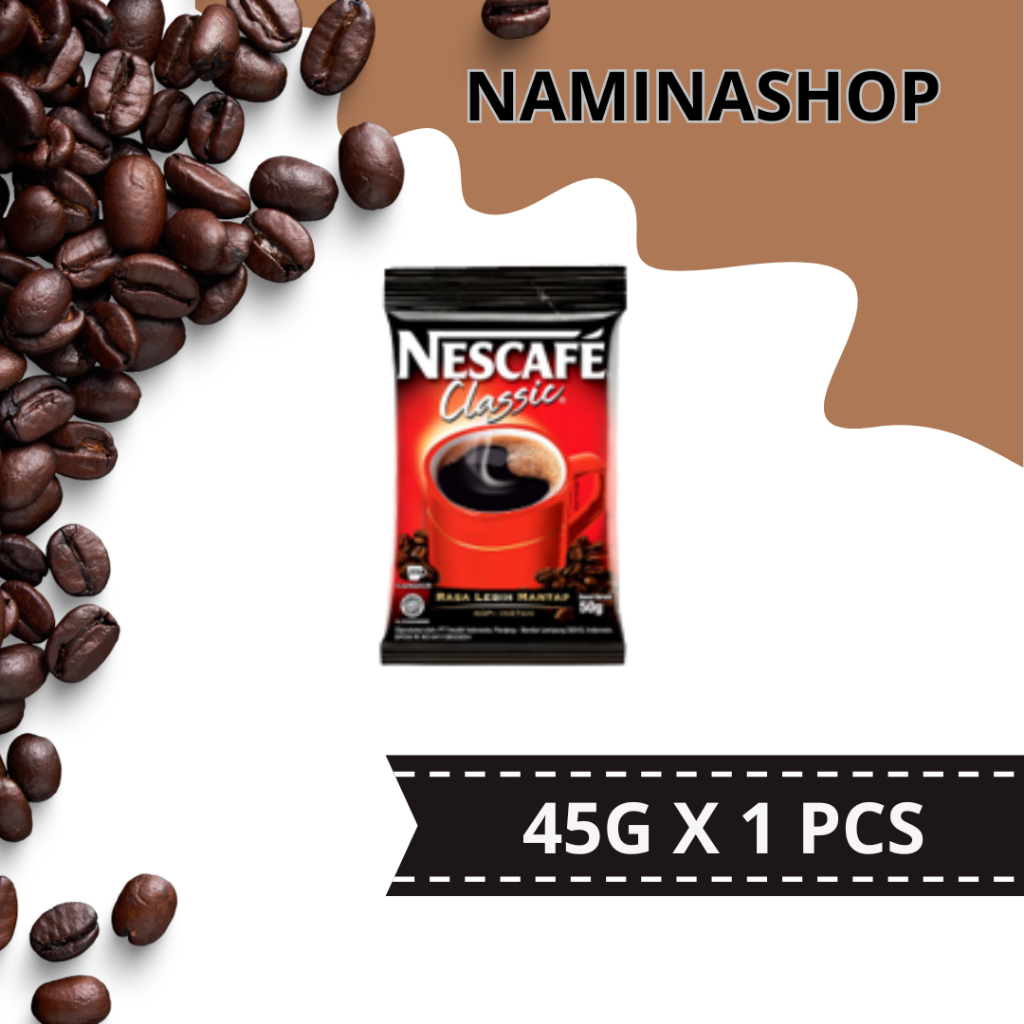 

NESCAFE COFFEE CLASSIC KEMASAN EKONOMI PCK 45g