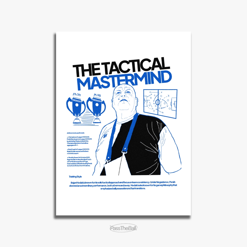 

PASS THE BALL | Poster The Tactical Mastermind Ukuran A4
