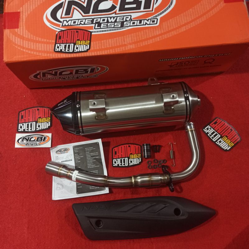 Knalpot Standar Racing NOBI NOB1 Bold X Stainless PCX 150 Lokal