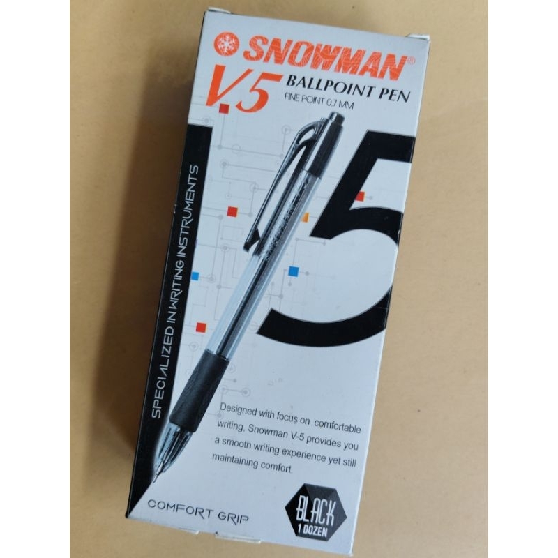 

PULPEN SNOWMAN V5 ORIGINAL 0'7mm isi 12 pcs per pack