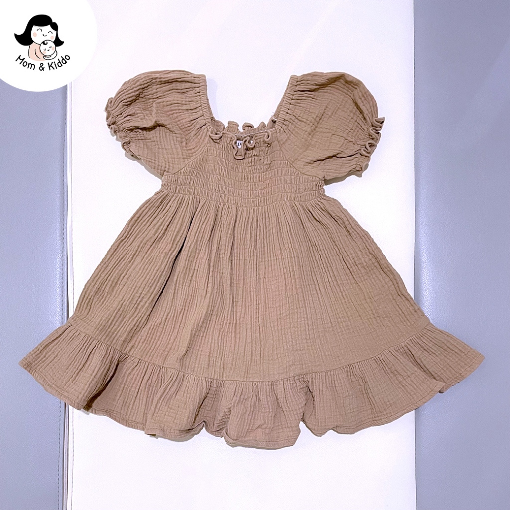 Petite Marlow LEILA Dress Brown Girl Size S - Dress Anak Perempuan - PRELOVED