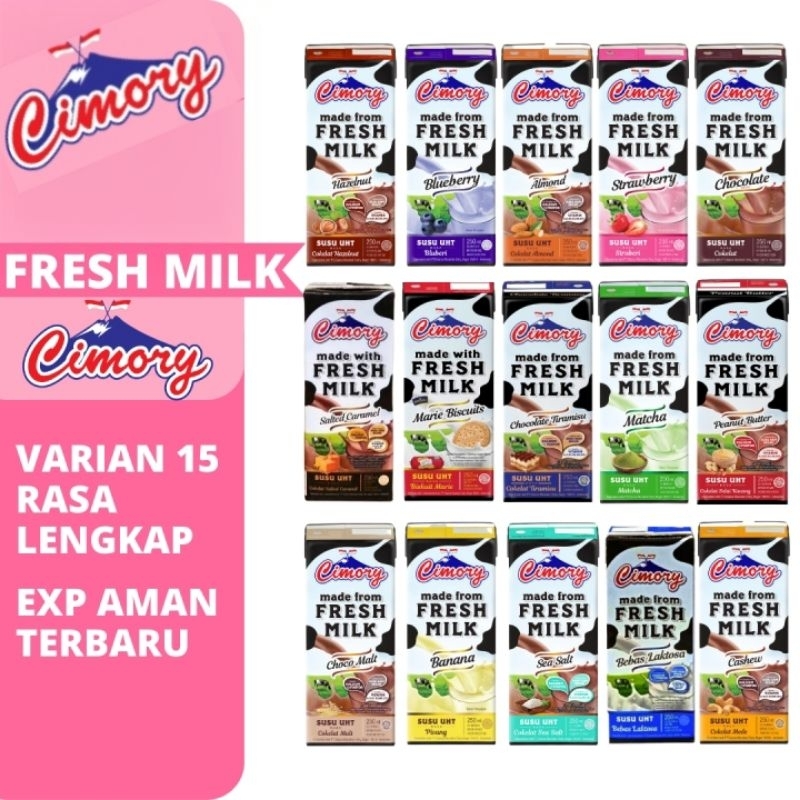 

CIMORY SUSU UHT FRESH MILK 250ml SEMUA RASA