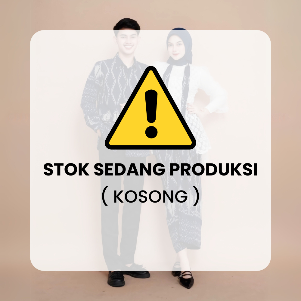 Tenun Ratu - Set Baju Kebaya Couple Pasangan Kondangan Tenun Kutu Baru Navy Felicia Modern