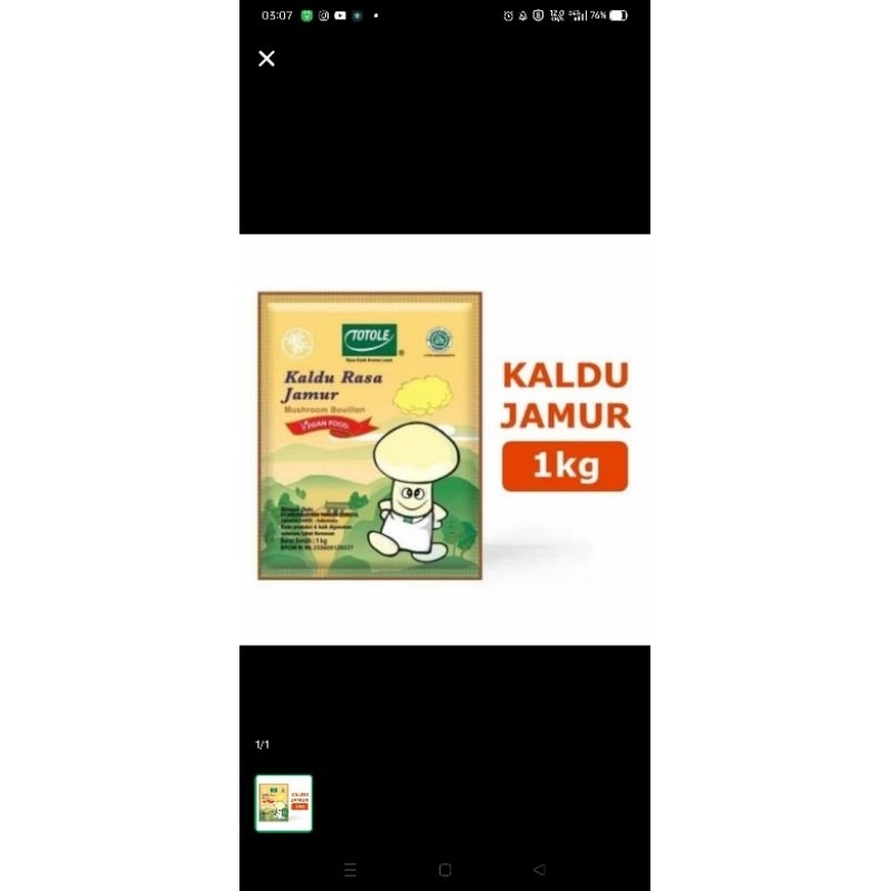 

Totole kaldu jamur 1 kg