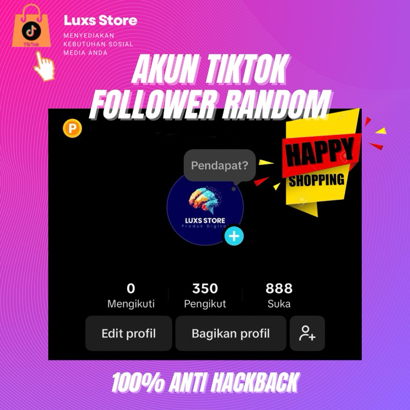 jual akun tiktok followers aktif siap pakai