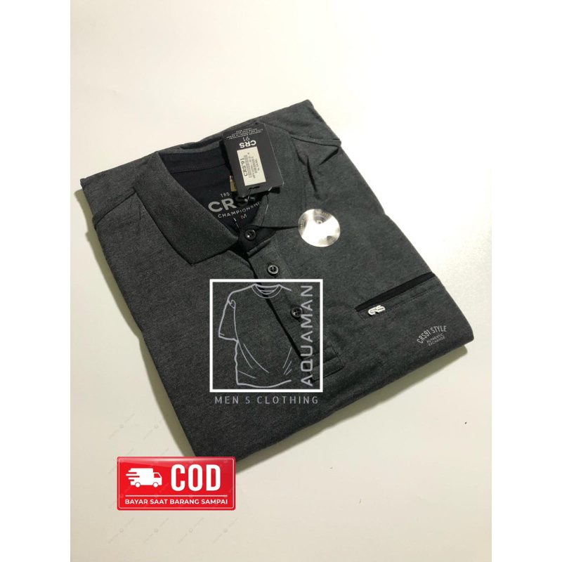 Kaos CRS 91 PoloKerah Lengan Pendek Pria Dewasa Misty Dengan Tampilan Elegan