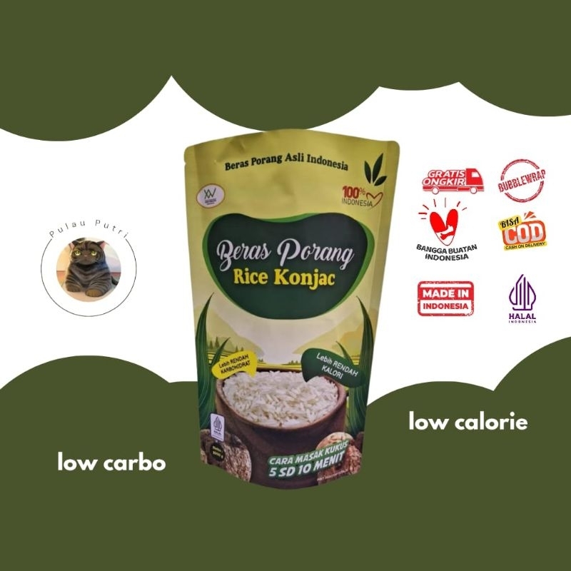 

Rice Konjac Beras Porang 1 Kg Shirataki/Konjac