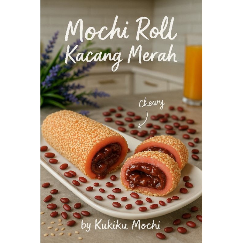 

Kue Mochi Roll Gulung Kacang Merah/Red Bean