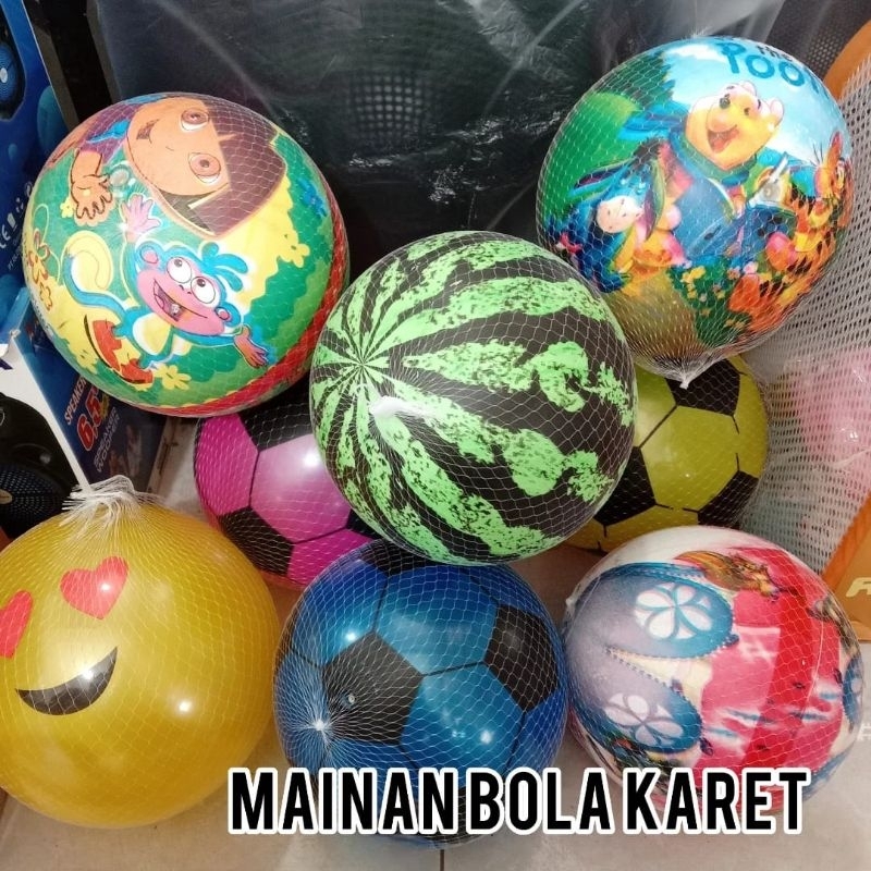 Mainan Anak Bola Karet Karakter