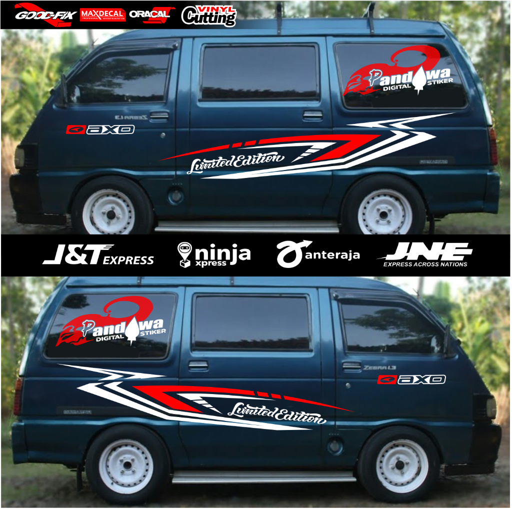 COD Stiker Mobil Daihatsu Zebra Espass Cutting Stiker List Mobil Zebra Espass