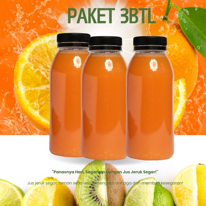 

Sari/jus buah segar paket 3botol