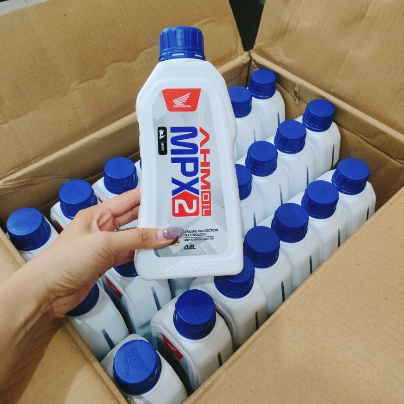 Oli MPX 2 ahm oil 0,8 liter Oli motor matic bebek honda MPX2  ORIGINAL
