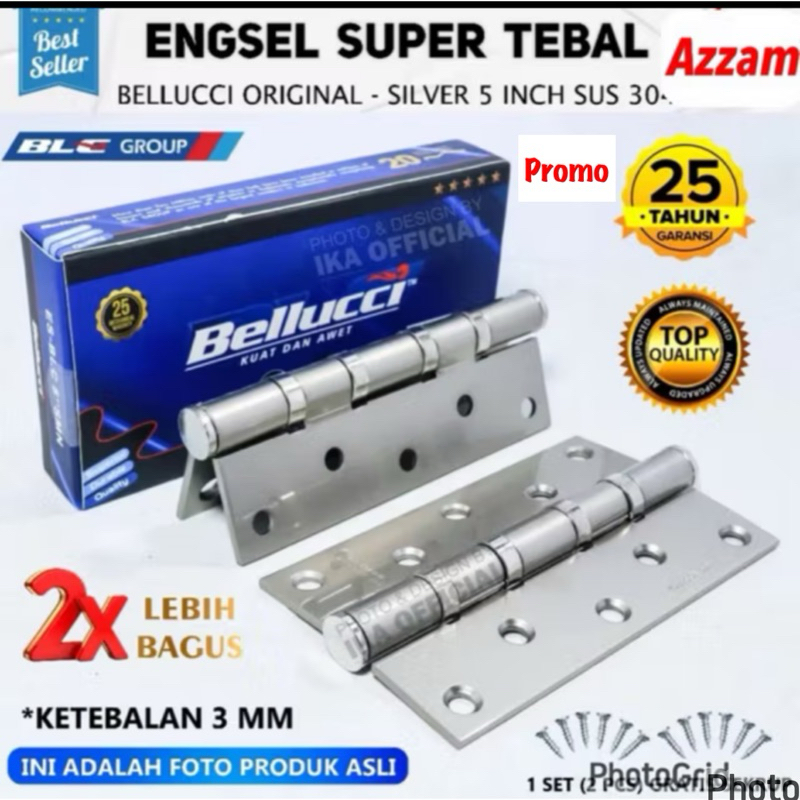 HARGA PROMO ENGSEL 5 INC BELLUCI ENGSEL BELLUCI ENGSEL 3 INCH BELLUCI BLACK/ engsel jendela belluci 