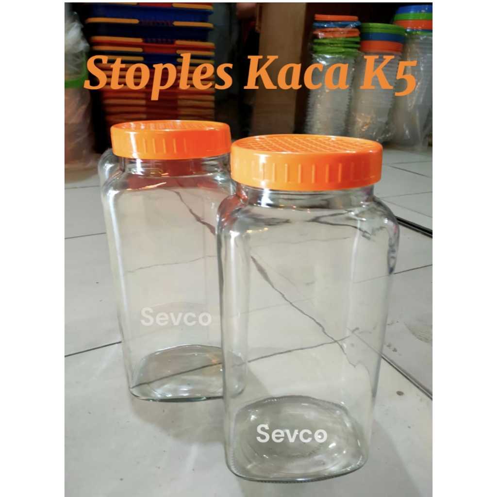 Stoples Toples Drat Kaca Kedaung K5 KIG/ Wadah Tempat Kue Makanan Kedap Udara Serbaguna