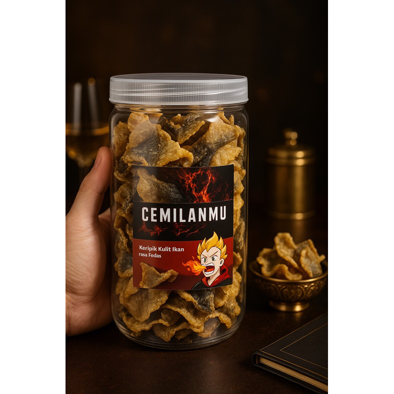 

Kerupuk Kulit Salmon | kulit ikan pedas Kerupuk kulit ikan crispy ikan salmon kulit salmon