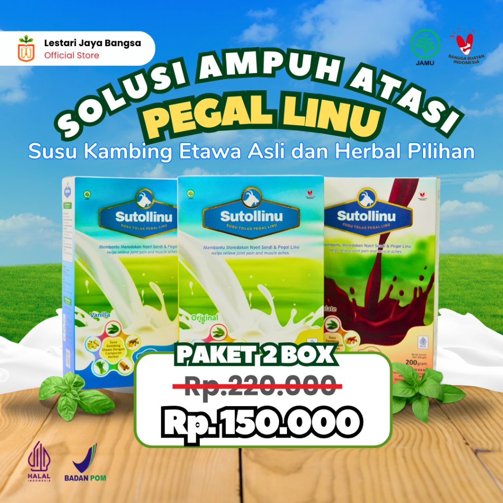 

Sutollinu Susu Tolak Pegal Linu Paket 2 BOX