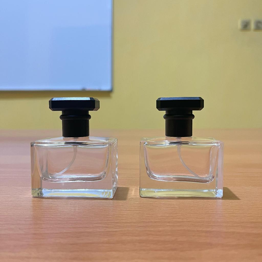 Botol parfum chanel 30ml tutup hitam drat / Botol parfum kaca 30ml