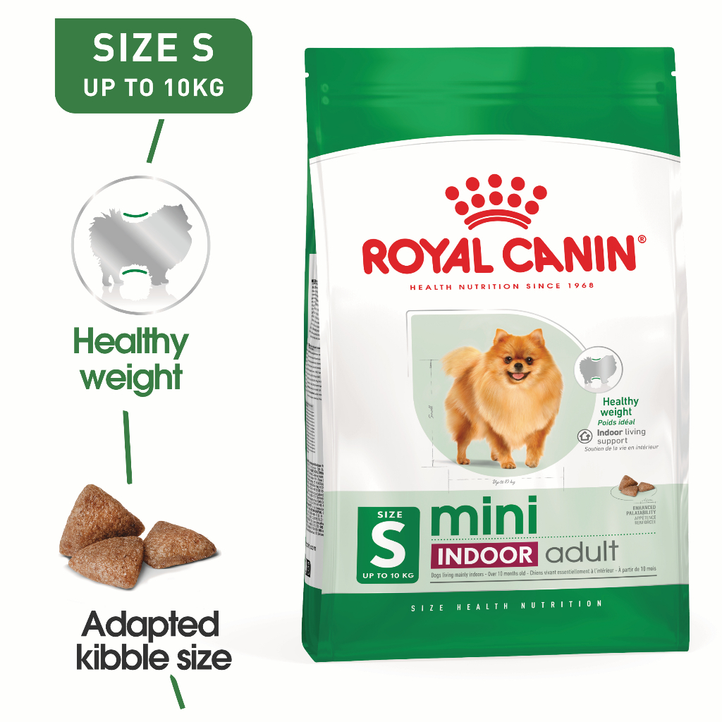 Royal Canin Mini Indoor Adult (3kg) Dry Makanan Anjing Dewasa - Size Health Nutrition