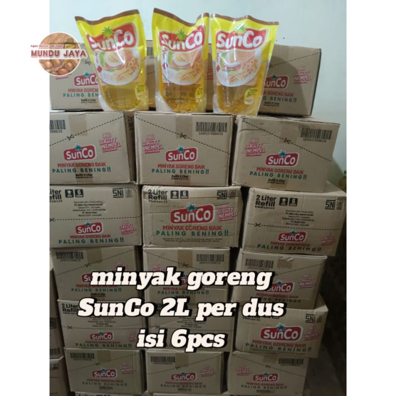 

Sunco minyak goreng kemasan 2L per karton