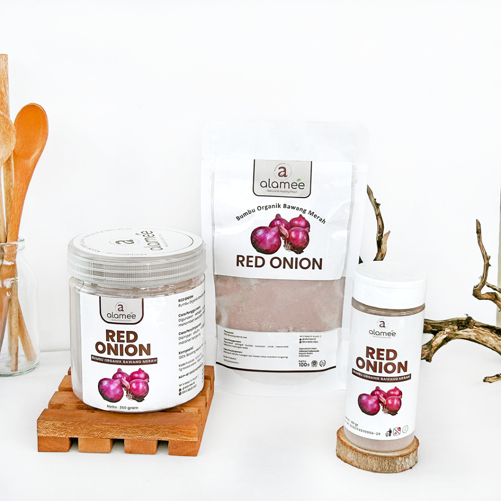 

ALAMEE Bawang Merah Bubuk Red Onion Powder Bumbu Dapur Organik Masak Tanpa Campuran