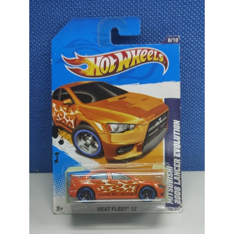 Hot Wheels 2008 Mitsubishi Lancer Evolution HW Heat Fleet 12