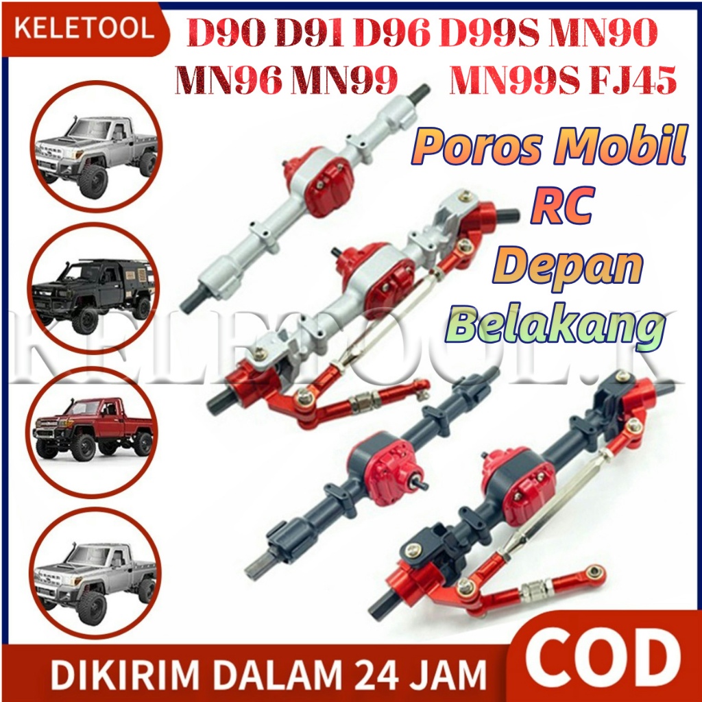 Gardan Metal MN78 MN99s RC Car Front & Rear Axle Defender  As Roda Depan Belakang Mobil Rc As Roda D