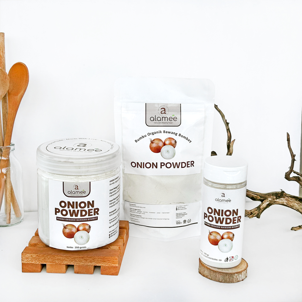 

ALAMEE Bawang Bombay Bubuk Onion Powder Ground Spice Bumbu Bombai Dapur Organik Tanpa Campuran