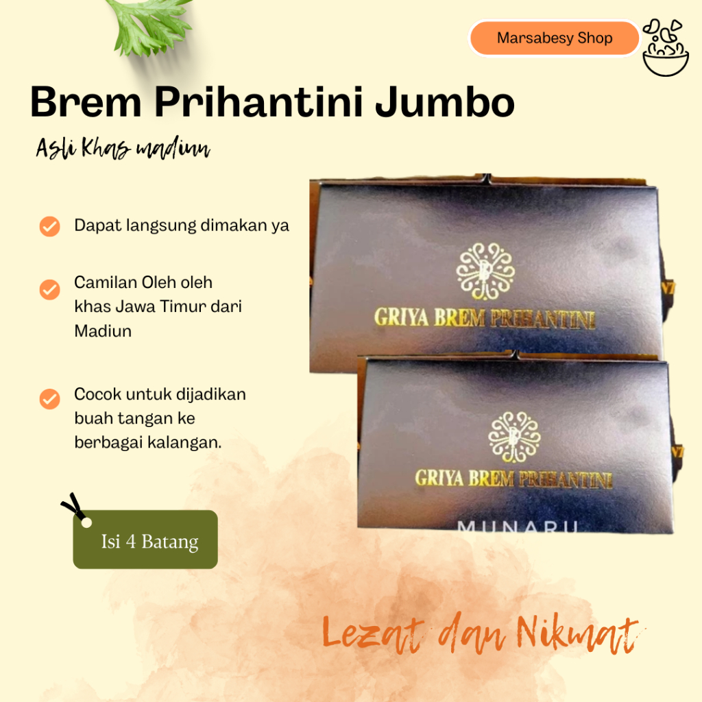 

NEW Brem Prihantini Jumbo Spesial Box Asli Madiun MURAH BERKUALITAS