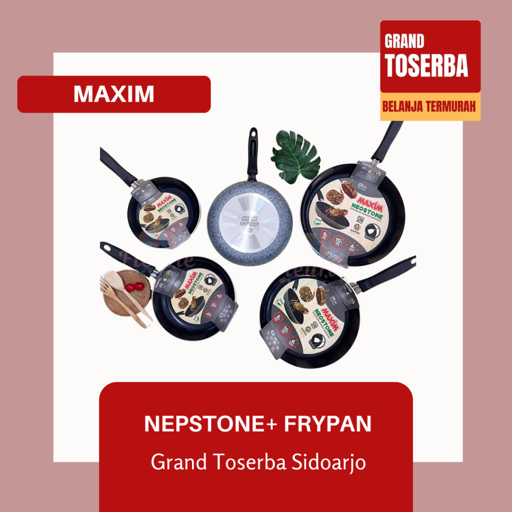 MAXIM NEOSTONE+ FRYPAN / TEFLON PENGGORENGAN