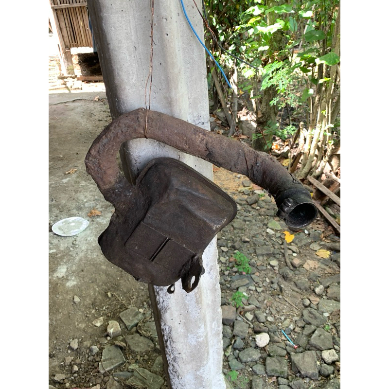kenalpot bekas Vespa sprint kondisi bahan