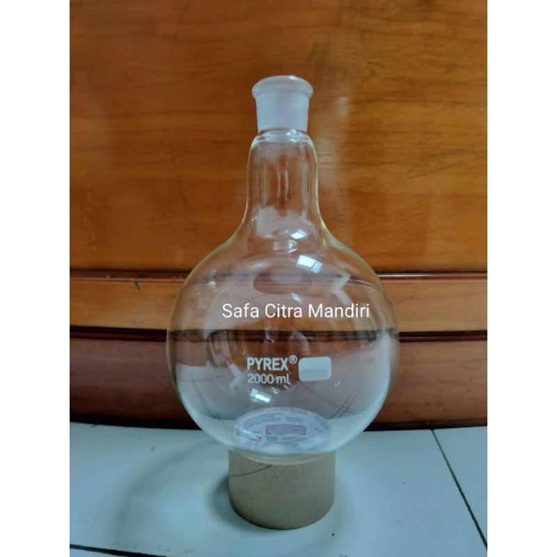 Labu Alas Bulat 2000ml Pyrex Boiling Flask Round Bottom 2000ml Pyrex
