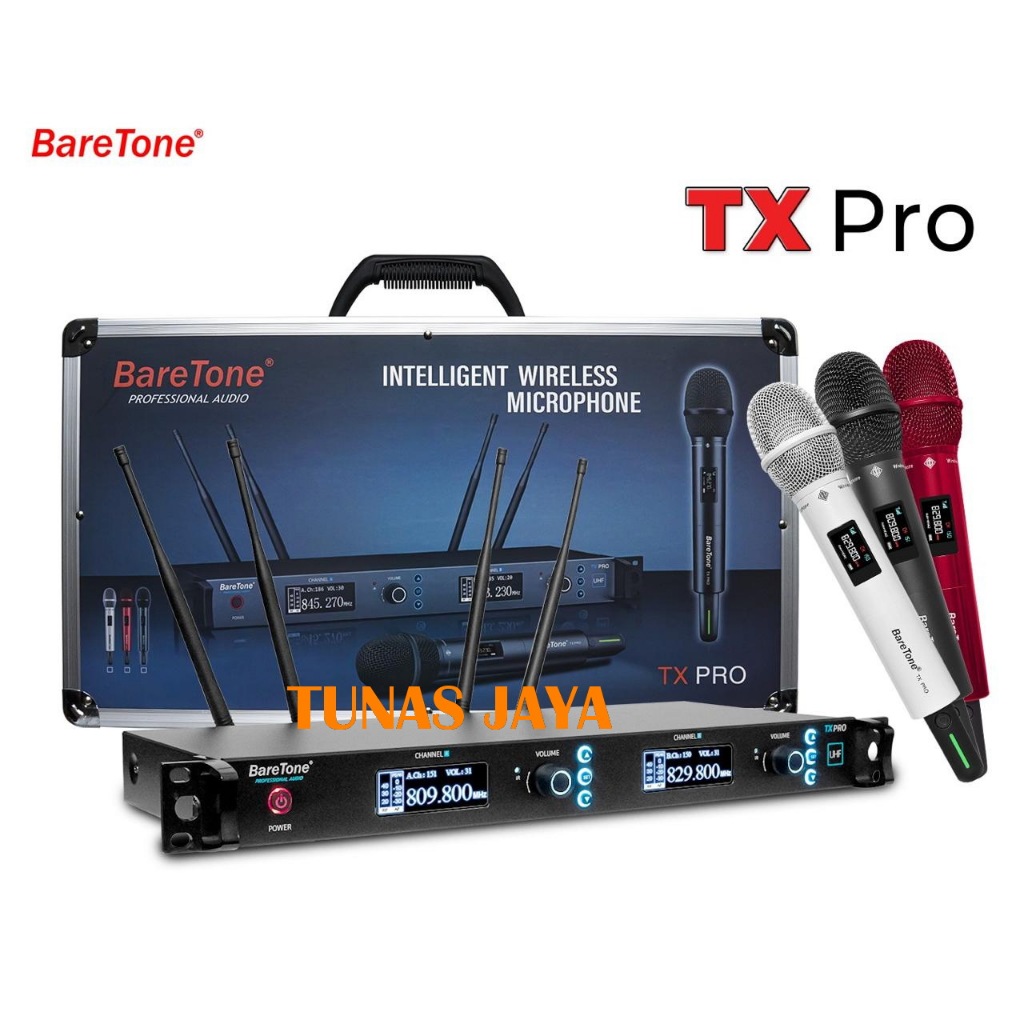 Mic Wireless Baretone Txpro / Tx Pro / TXpro Hadnheld Free Koper Original Baretone